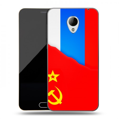 Дизайнерский силиконовый чехол для Meizu M2 Mini Флаг СССР 