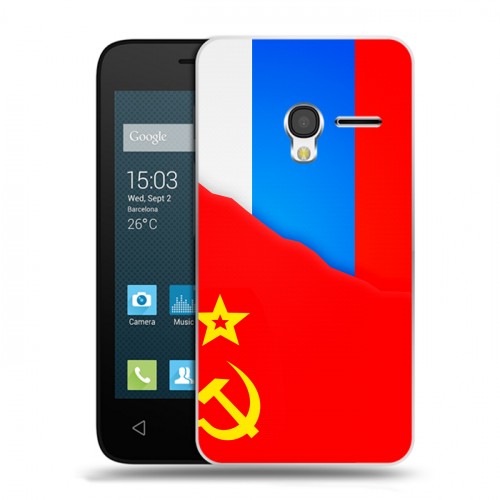 Дизайнерский пластиковый чехол для Alcatel One Touch Pixi 3 (4.5) Флаг СССР 