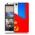 Дизайнерский силиконовый чехол для HTC Desire 626 Флаг СССР 