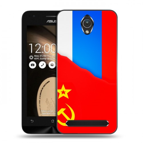 Дизайнерский пластиковый чехол для ASUS Zenfone Go Флаг СССР 