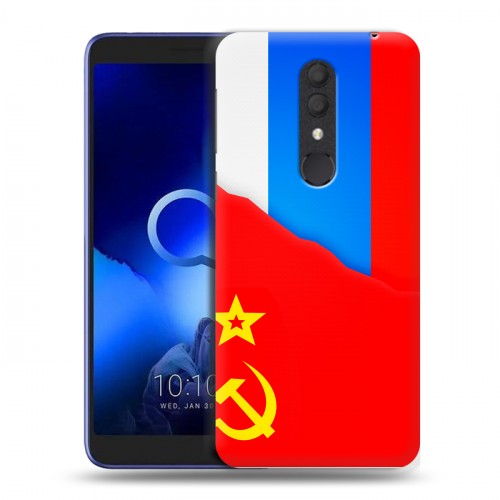 Дизайнерский пластиковый чехол для Alcatel 1X (2019) Флаг СССР 