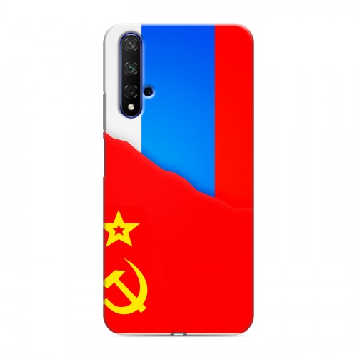 Дизайнерский силиконовый чехол для Huawei Honor 20 Флаг СССР 