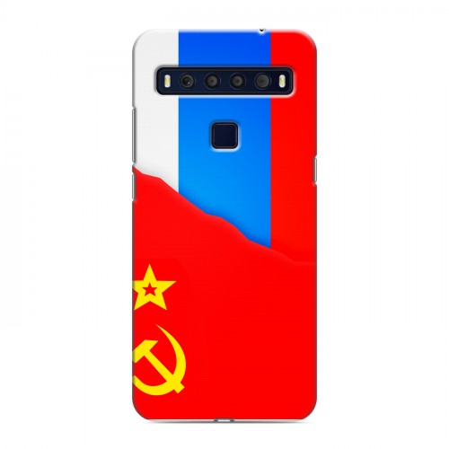 Дизайнерский пластиковый чехол для TCL 10L Флаг СССР 