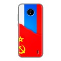 Дизайнерский силиконовый чехол для Nokia C20 Флаг СССР 