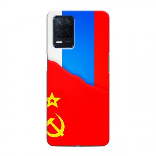 Дизайнерский пластиковый чехол для Realme Narzo 30 5G Флаг СССР 