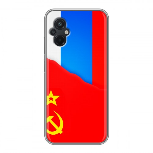 Дизайнерский пластиковый чехол для Xiaomi Poco M5 Флаг СССР 