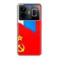Дизайнерский пластиковый чехол для Realme GT3 Флаг СССР 
