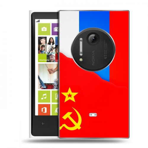 Дизайнерский силиконовый чехол для Nokia Lumia 1020 Флаг СССР 