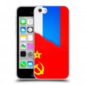 Дизайнерский пластиковый чехол для Iphone 5c Флаг СССР 