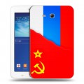 Дизайнерский силиконовый чехол для Samsung Galaxy Tab 3 Lite Флаг СССР 