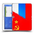 Дизайнерский силиконовый чехол для Samsung Galaxy Tab 4 10.1 Флаг СССР 