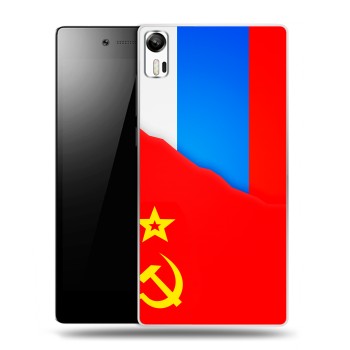 Дизайнерский силиконовый чехол для Lenovo Vibe Shot Флаг СССР  (на заказ)