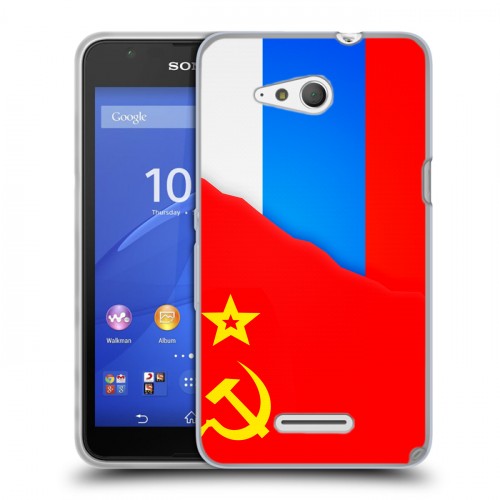 Дизайнерский пластиковый чехол для Sony Xperia E4g Флаг СССР 