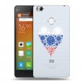 Полупрозрачный дизайнерский пластиковый чехол для Xiaomi Mi4S Российский флаг