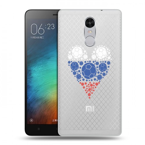 Полупрозрачный дизайнерский силиконовый чехол для Xiaomi RedMi Pro Российский флаг