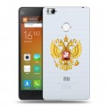 Полупрозрачный дизайнерский силиконовый чехол для Xiaomi Mi4S Российский флаг