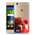 Полупрозрачный дизайнерский пластиковый чехол для Huawei GR3 Российский флаг