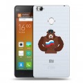 Полупрозрачный дизайнерский силиконовый чехол для Xiaomi Mi4S Российский флаг