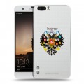 Полупрозрачный дизайнерский силиконовый чехол для Huawei Honor 6 Plus Российский флаг