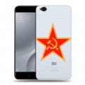 Полупрозрачный дизайнерский пластиковый чехол для Xiaomi Mi5C Флаг СССР