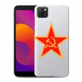Полупрозрачный дизайнерский силиконовый чехол для Huawei Honor 9S Флаг СССР