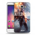 Дизайнерский пластиковый чехол для LG L60 Battlefield