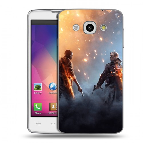 Дизайнерский пластиковый чехол для LG L60 Battlefield