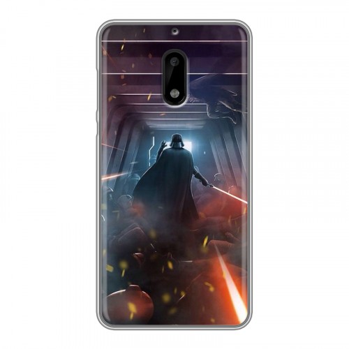 Дизайнерский пластиковый чехол для Nokia 6 Star Wars Battlefront