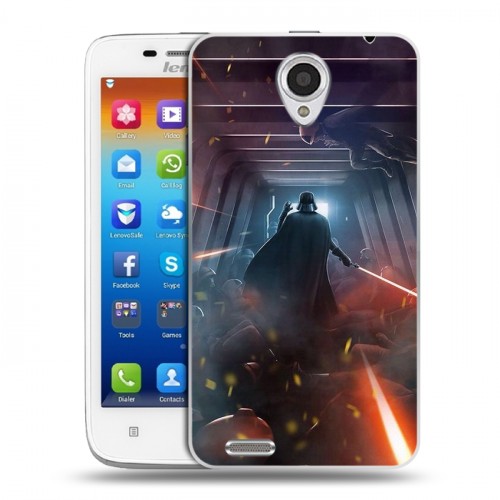 Дизайнерский пластиковый чехол для Lenovo S650 Ideaphone Star Wars Battlefront