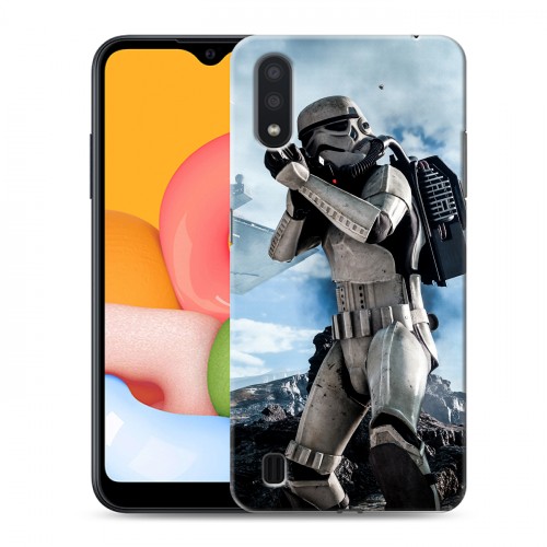 Дизайнерский силиконовый чехол для Samsung Galaxy M01 Star Wars Battlefront