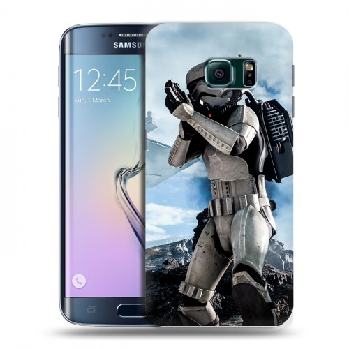 Дизайнерский пластиковый чехол для Samsung Galaxy S6 Edge Star Wars Battlefront