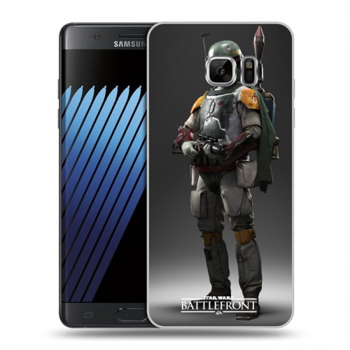 Дизайнерский пластиковый чехол для Samsung Galaxy Note 7 Star Wars Battlefront