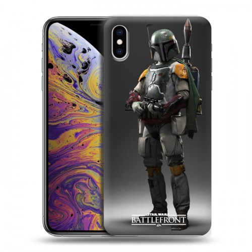 Дизайнерский силиконовый чехол для Iphone Xs Max Star Wars Battlefront