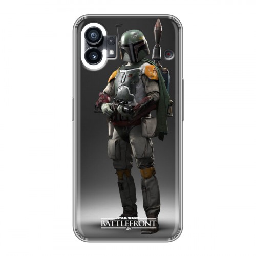 Дизайнерский силиконовый с усиленными углами чехол для Nothing Phone (1) Star Wars Battlefront