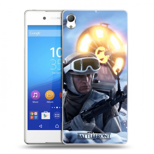 Дизайнерский пластиковый чехол для Sony Xperia Z3+ Star Wars Battlefront