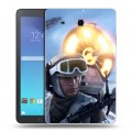 Дизайнерский силиконовый чехол для Samsung Galaxy Tab E 9.6 Star Wars Battlefront