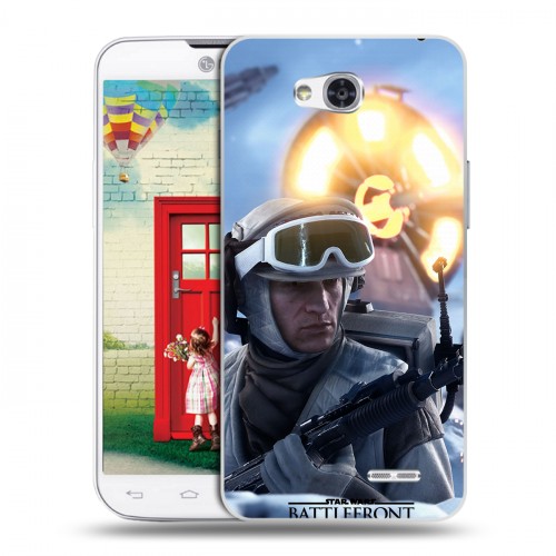 Дизайнерский пластиковый чехол для LG L80 Star Wars Battlefront