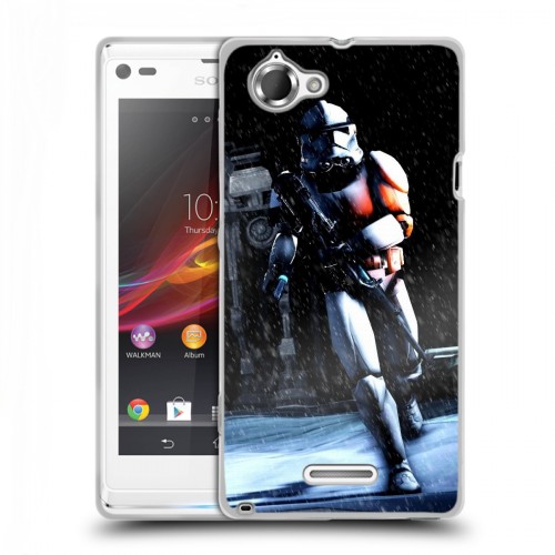 Дизайнерский пластиковый чехол для Sony Xperia L Star Wars Battlefront