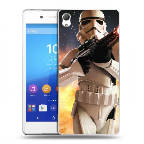 Дизайнерский пластиковый чехол для Sony Xperia Z3+ Star Wars Battlefront