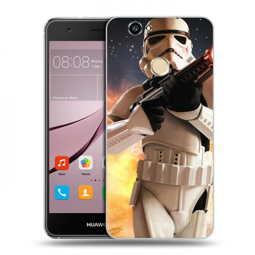 Дизайнерский силиконовый с усиленными углами чехол для Huawei Nova Star Wars Battlefront