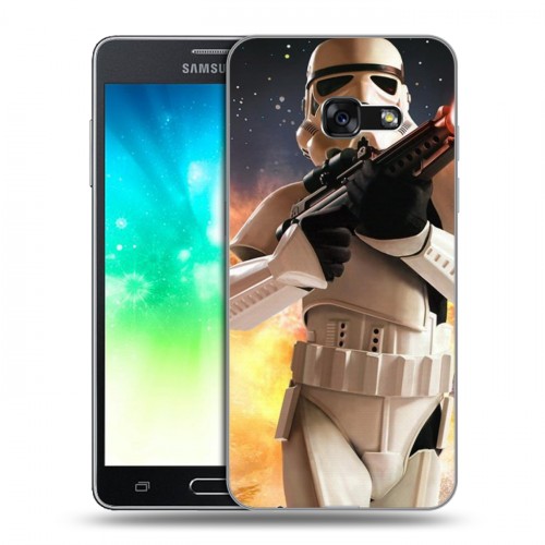 Дизайнерский силиконовый с усиленными углами чехол для Samsung Galaxy A3 (2017) Star Wars Battlefront