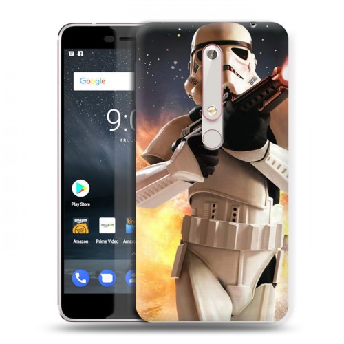 Дизайнерский пластиковый чехол для Nokia 6 (2018) Star Wars Battlefront