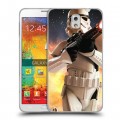 Дизайнерский пластиковый чехол для Samsung Galaxy Note 3 Star Wars Battlefront