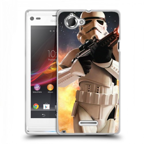 Дизайнерский пластиковый чехол для Sony Xperia L Star Wars Battlefront