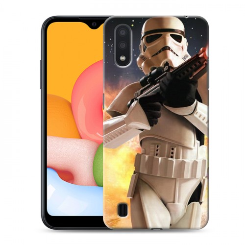 Дизайнерский силиконовый чехол для Samsung Galaxy M01 Star Wars Battlefront