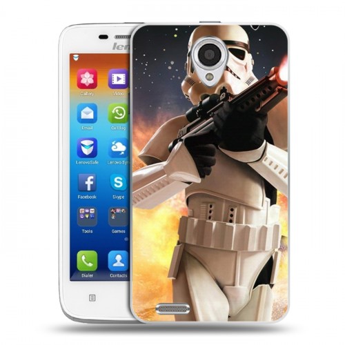 Дизайнерский пластиковый чехол для Lenovo S650 Ideaphone Star Wars Battlefront