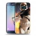 Дизайнерский пластиковый чехол для Samsung Galaxy S6 Edge Star Wars Battlefront