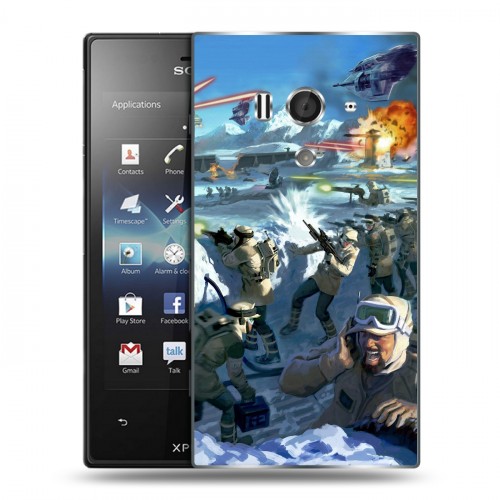 Дизайнерский пластиковый чехол для Sony Xperia acro S Star Wars Battlefront