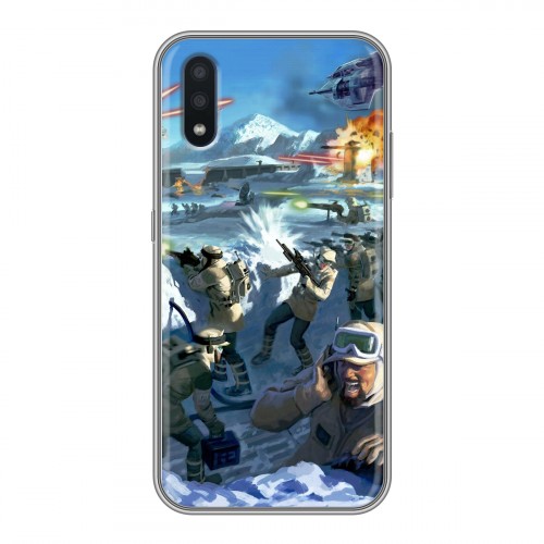 Дизайнерский силиконовый чехол для Samsung Galaxy M01 Star Wars Battlefront