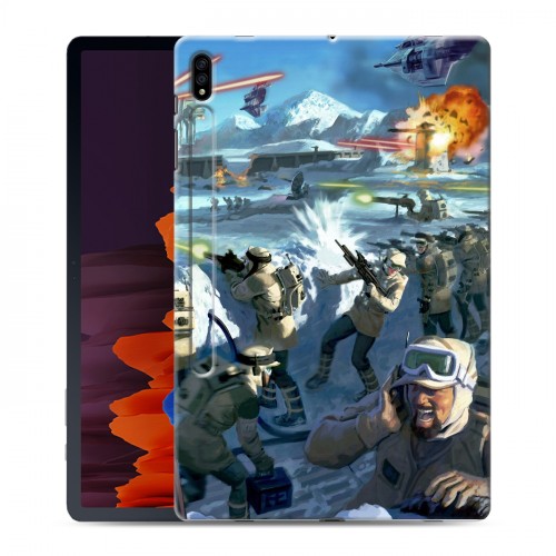 Дизайнерский силиконовый чехол для Samsung Galaxy Tab S7 Plus Star Wars Battlefront